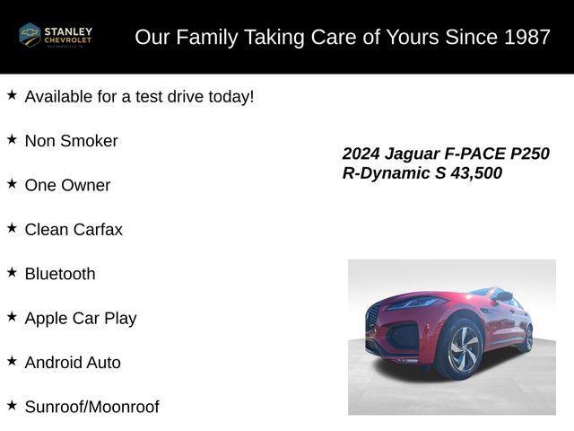 used 2024 Jaguar F-PACE car, priced at $37,236