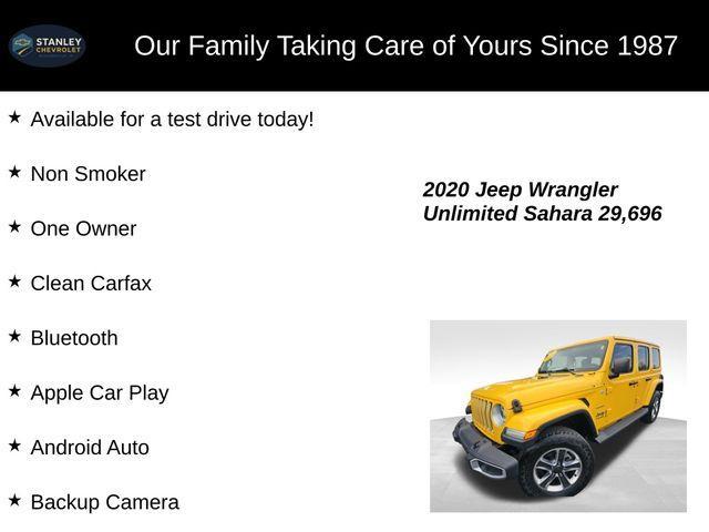 used 2020 Jeep Wrangler Unlimited car, priced at $32,883