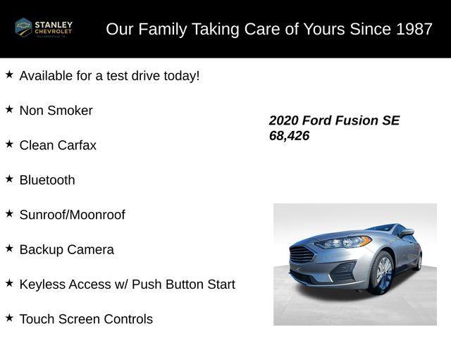 used 2020 Ford Fusion car, priced at $15,483