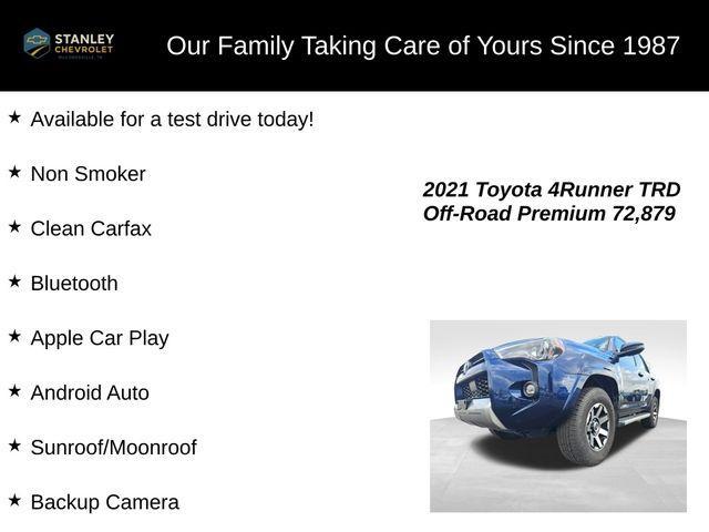 used 2021 Toyota 4Runner car, priced at $38,625
