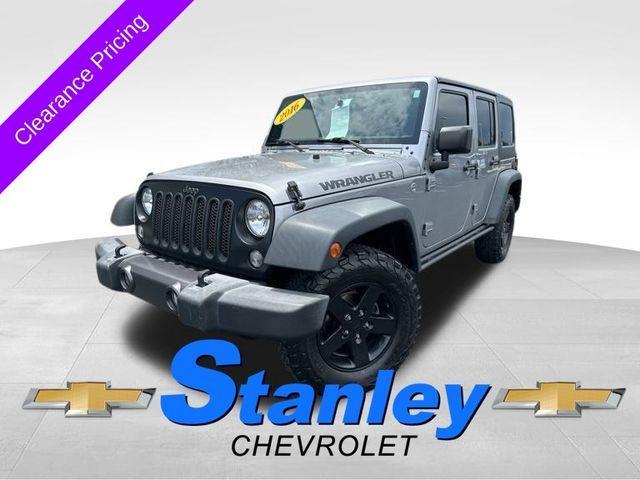 used 2016 Jeep Wrangler Unlimited car, priced at $19,625