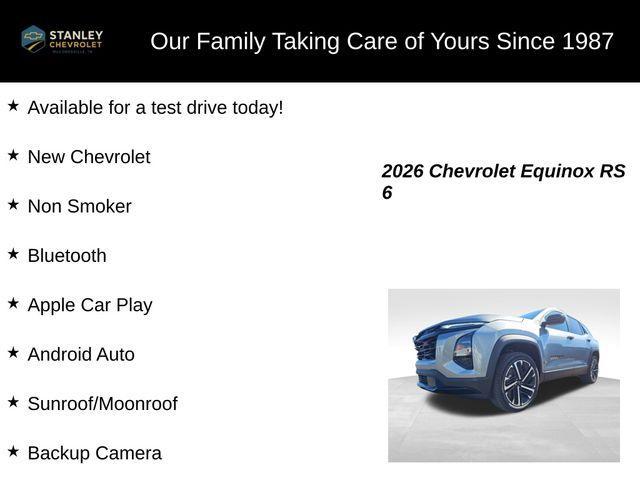 new 2026 Chevrolet Equinox car, priced at $34,981