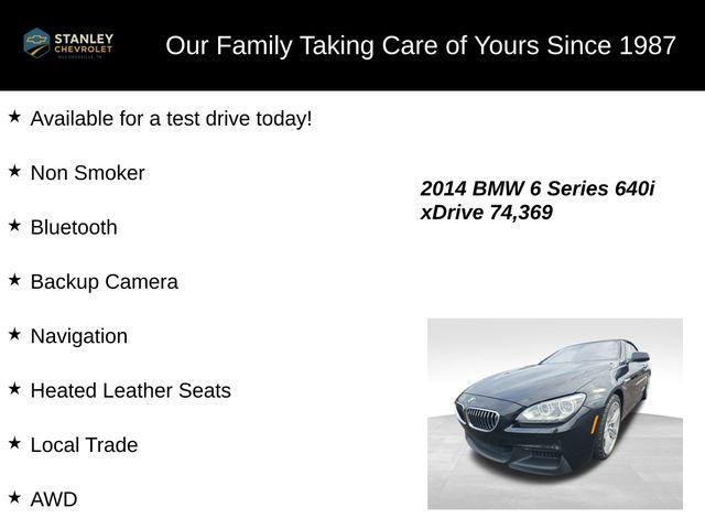 used 2014 BMW 640 car, priced at $16,885