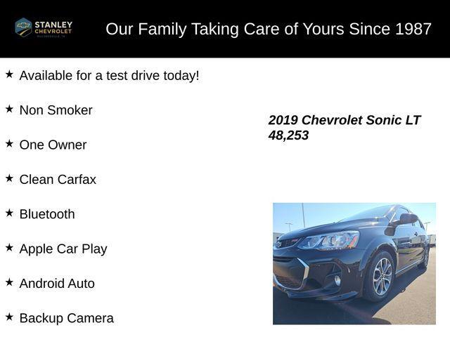 used 2019 Chevrolet Sonic car, priced at $12,937