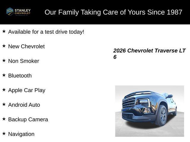 new 2026 Chevrolet Traverse car, priced at $44,154