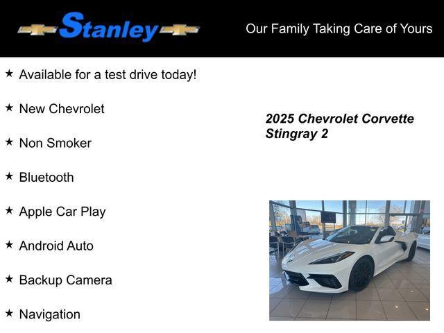 new 2025 Chevrolet Corvette car, priced at $90,315