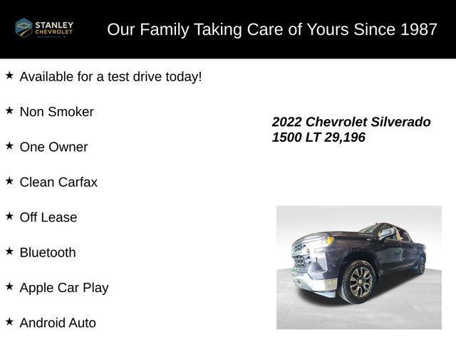 used 2022 Chevrolet Silverado 1500 car, priced at $36,911