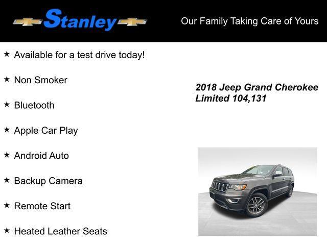 used 2018 Jeep Grand Cherokee car, priced at $18,973