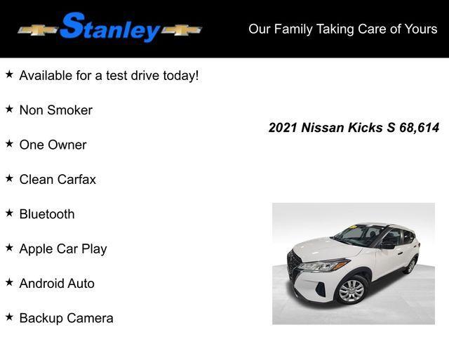 used 2021 Nissan Kicks car, priced at $16,439