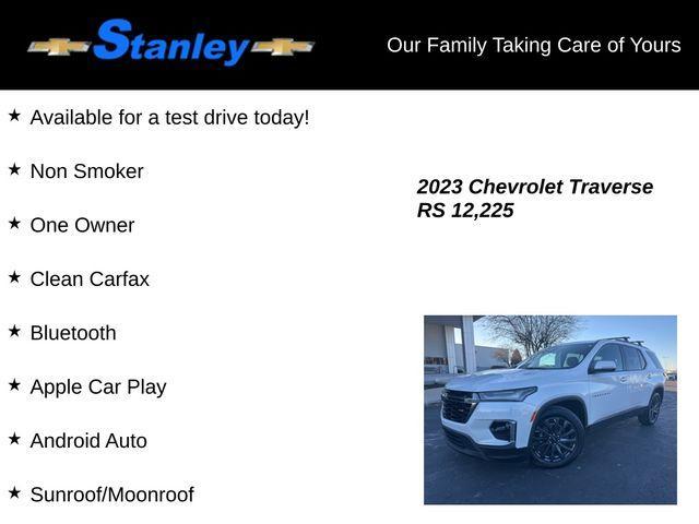 used 2023 Chevrolet Traverse car, priced at $43,450