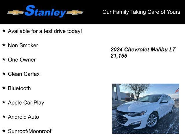 used 2024 Chevrolet Malibu car, priced at $21,592