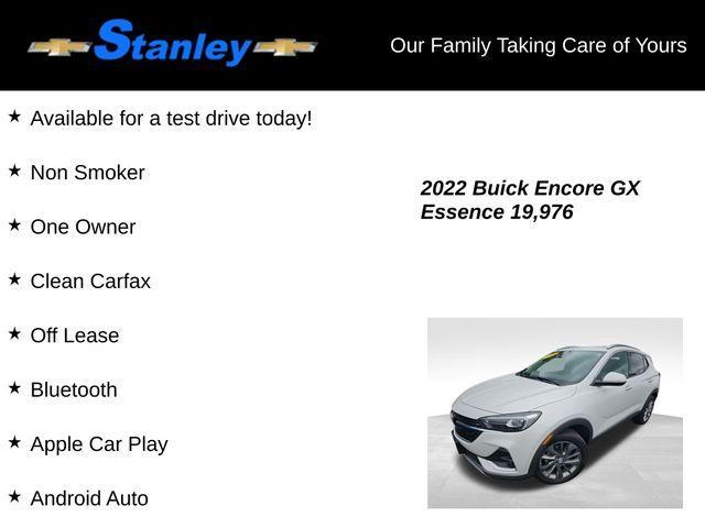 used 2022 Buick Encore GX car, priced at $25,185