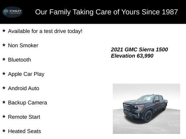 used 2021 GMC Sierra 1500 car, priced at $35,446