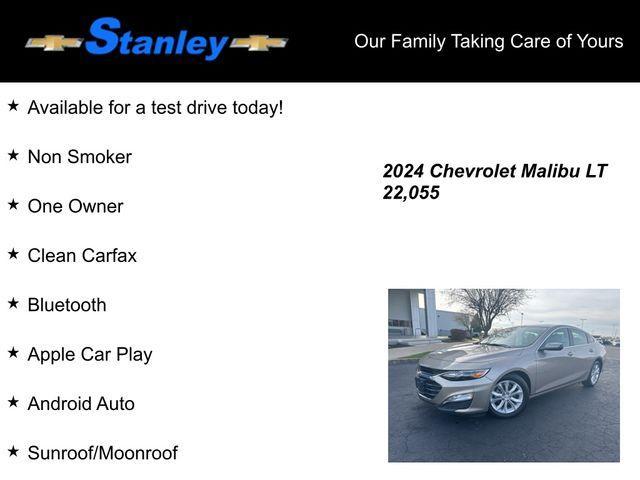 used 2024 Chevrolet Malibu car, priced at $21,503