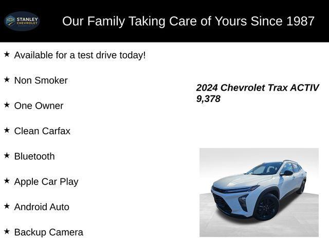 used 2024 Chevrolet Trax car, priced at $24,934