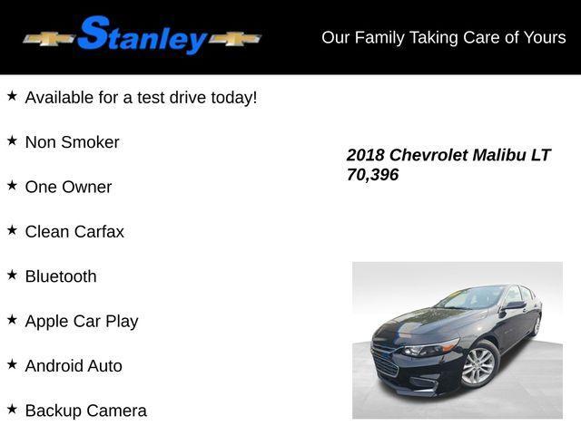 used 2018 Chevrolet Malibu car, priced at $13,454