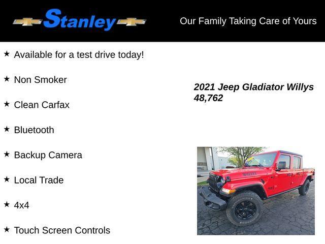 used 2021 Jeep Gladiator car, priced at $30,992