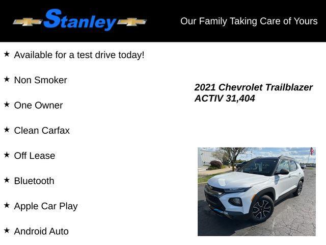 used 2021 Chevrolet TrailBlazer car, priced at $22,903