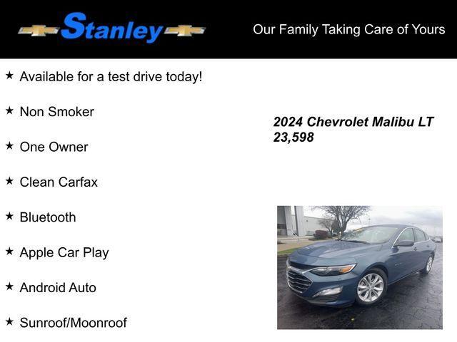 used 2024 Chevrolet Malibu car, priced at $21,297