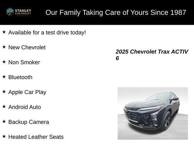 new 2025 Chevrolet Trax car, priced at $26,662