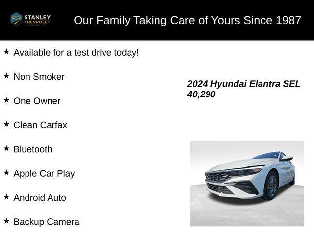 used 2024 Hyundai Elantra car, priced at $19,822