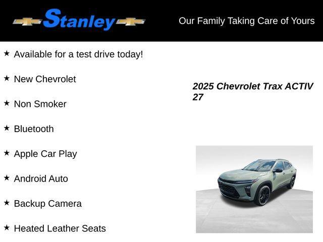new 2025 Chevrolet Trax car, priced at $26,489