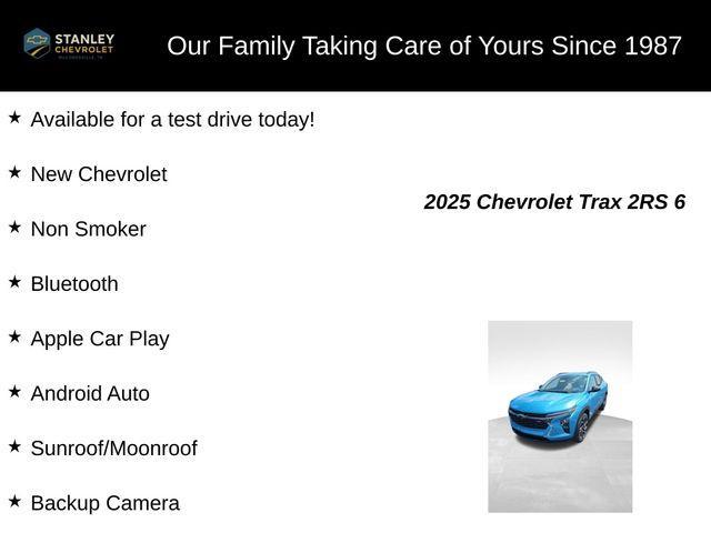 new 2025 Chevrolet Trax car, priced at $27,675