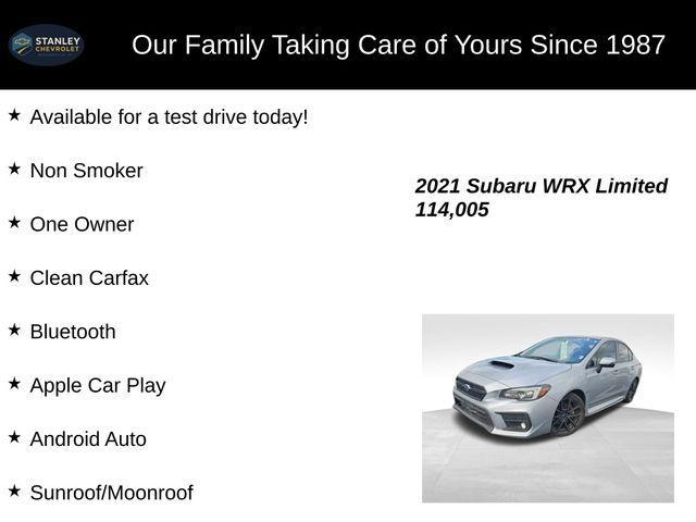 used 2021 Subaru WRX car, priced at $19,961