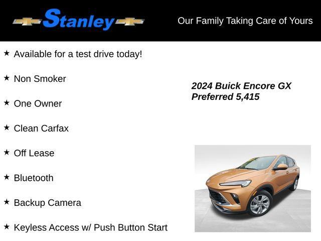 used 2024 Buick Encore GX car, priced at $25,305