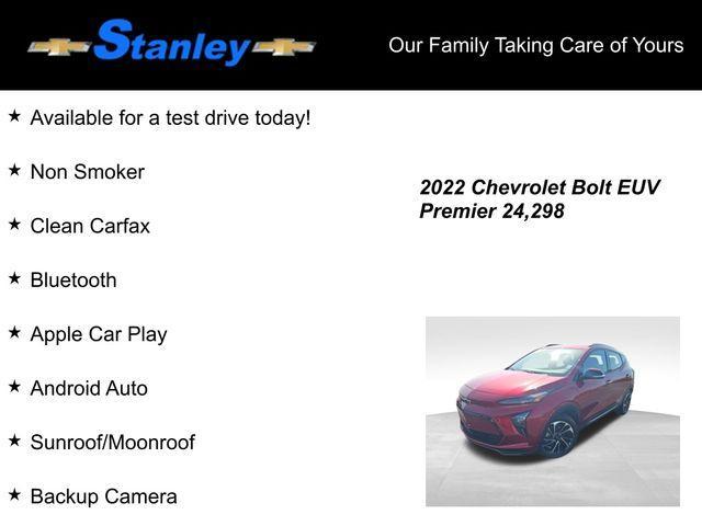 used 2022 Chevrolet Bolt EUV car, priced at $23,940