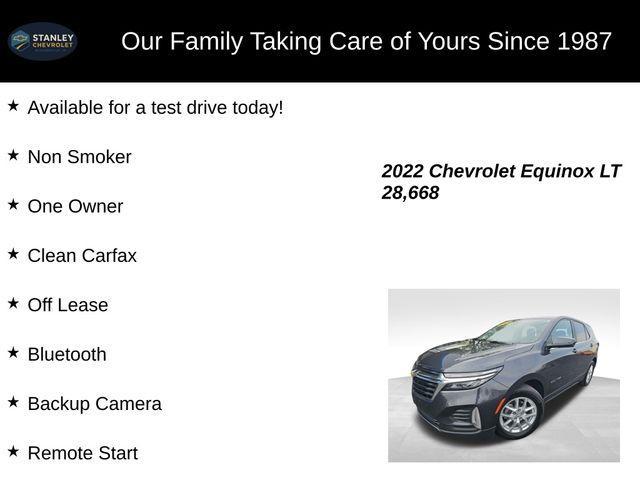 used 2022 Chevrolet Equinox car, priced at $21,932