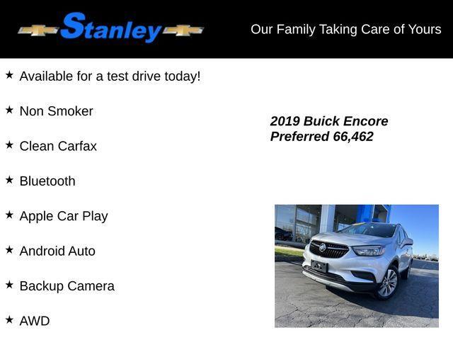 used 2019 Buick Encore car, priced at $15,711