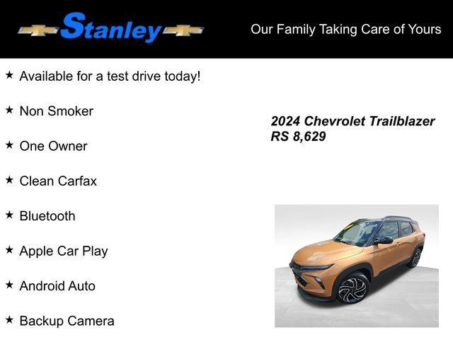 used 2024 Chevrolet TrailBlazer car, priced at $29,105