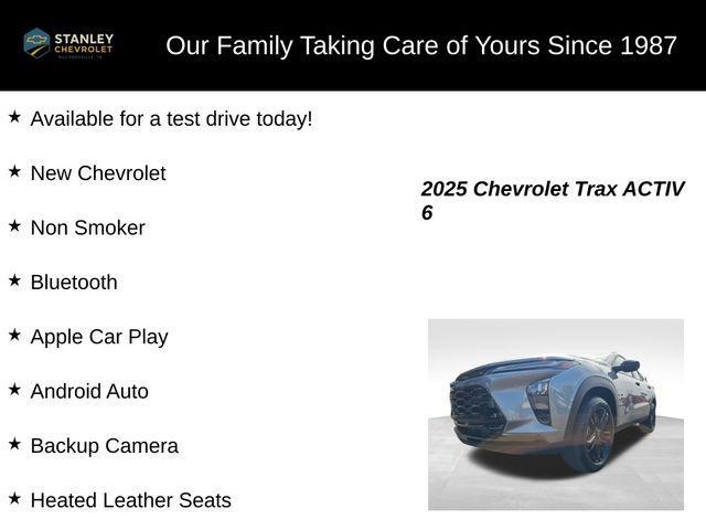 new 2025 Chevrolet Trax car, priced at $26,361