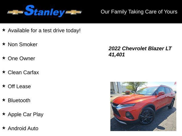 used 2022 Chevrolet Blazer car, priced at $26,399