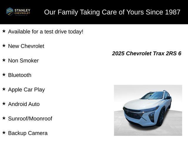 new 2025 Chevrolet Trax car, priced at $27,309