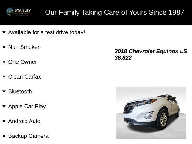 used 2018 Chevrolet Equinox car, priced at $17,453