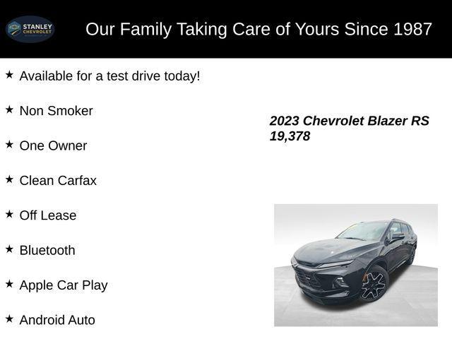 used 2023 Chevrolet Blazer car, priced at $36,950