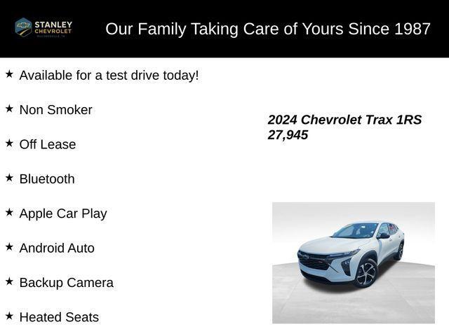 used 2024 Chevrolet Trax car, priced at $21,953