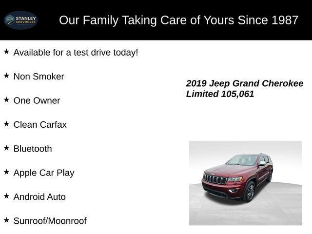 used 2019 Jeep Grand Cherokee car, priced at $17,774