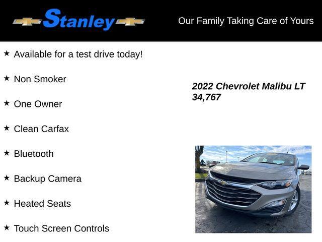 used 2022 Chevrolet Malibu car, priced at $20,568