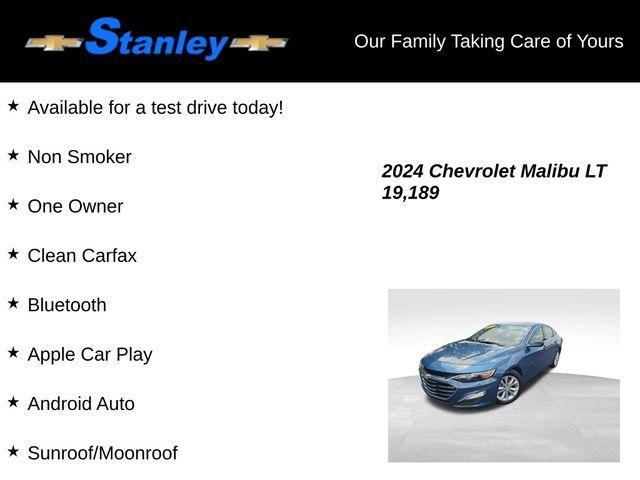 used 2024 Chevrolet Malibu car, priced at $22,670