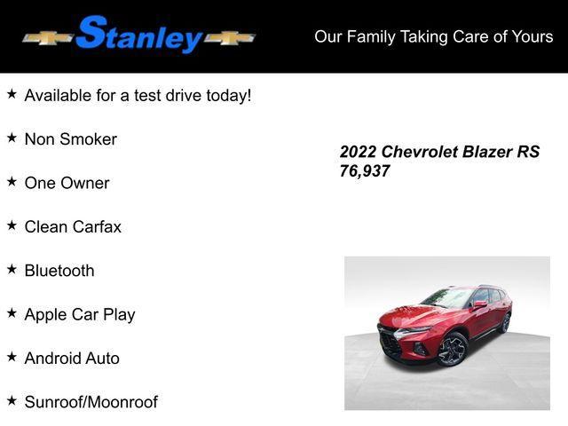 used 2022 Chevrolet Blazer car, priced at $29,061