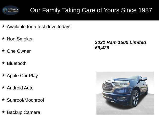 used 2021 Ram 1500 car, priced at $38,789