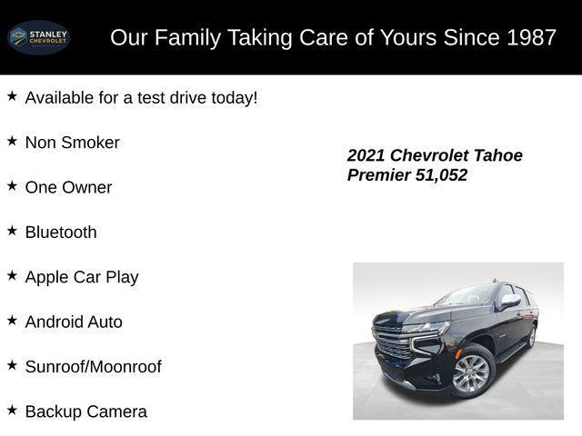 used 2021 Chevrolet Tahoe car, priced at $50,795
