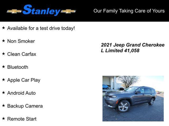 used 2021 Jeep Grand Cherokee L car, priced at $32,919