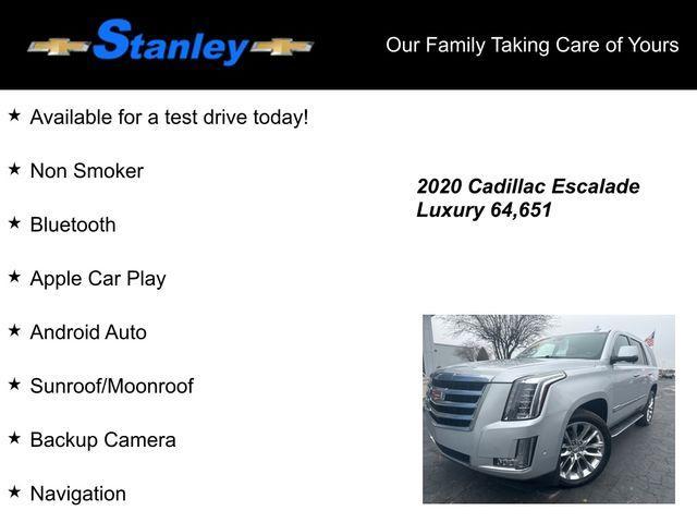 used 2020 Cadillac Escalade car, priced at $41,859