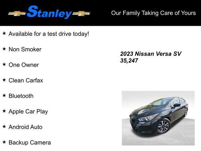 used 2023 Nissan Versa car, priced at $18,281