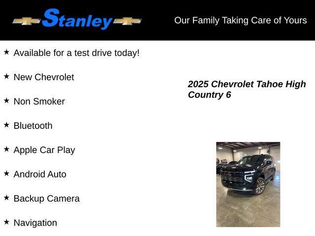 new 2025 Chevrolet Tahoe car, priced at $83,965