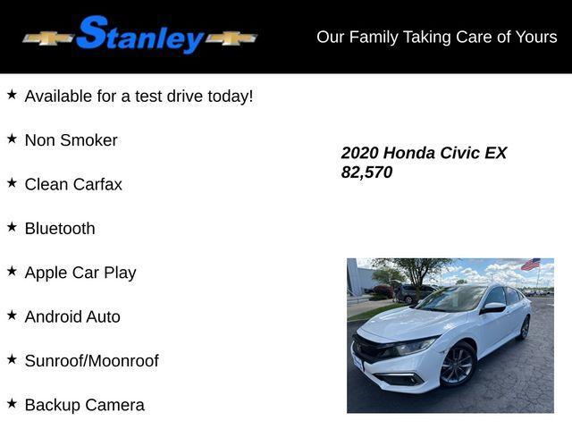 used 2020 Honda Civic car, priced at $18,991